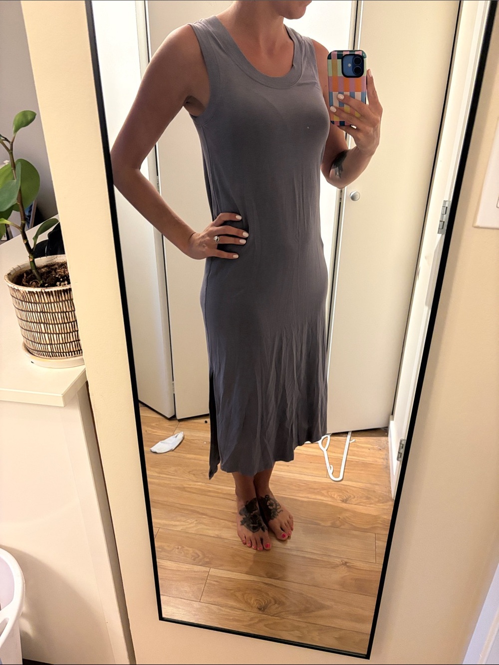 lululemon athletica Sleeveless Maxi Dress in Mauve Gray